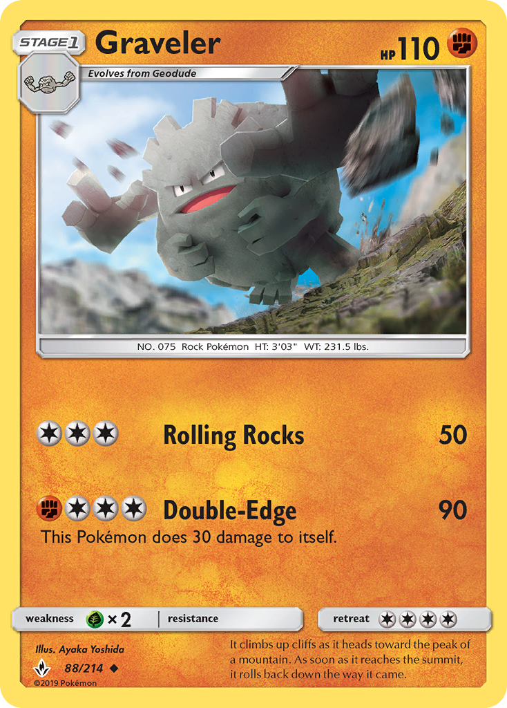 Graveler (88/214) [Sun & Moon: Unbroken Bonds] | Devastation Store