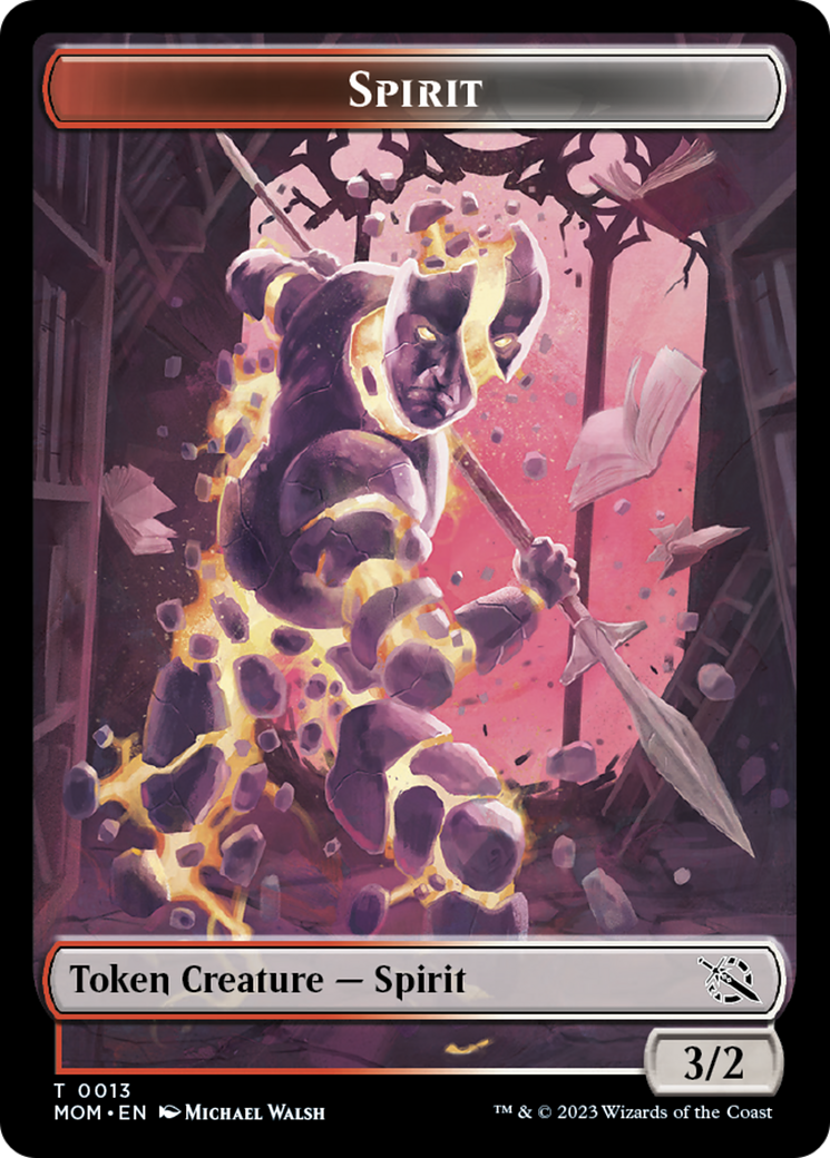 Warrior // Spirit (13) Double-Sided Token [March of the Machine Tokens] | Devastation Store