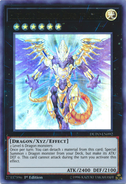 Hieratic Dragon King of Atum [DUPO-EN092] Ultra Rare | Devastation Store