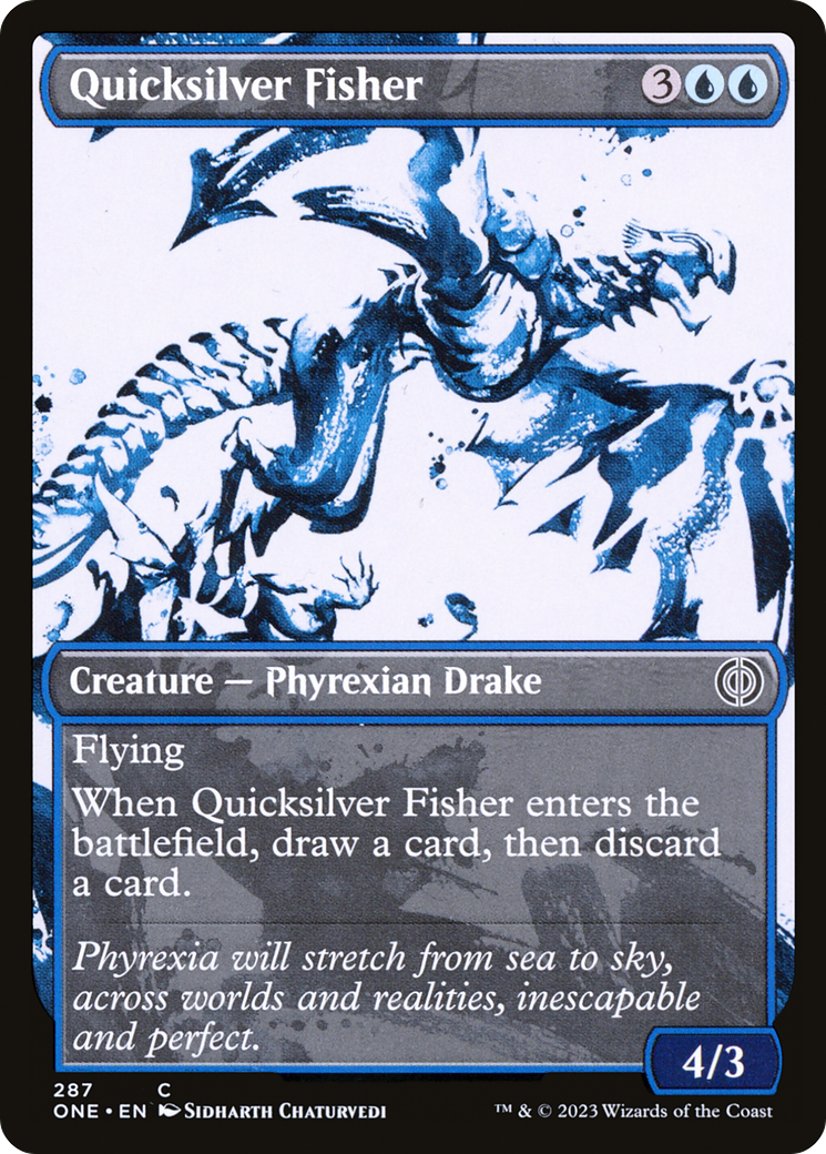 Quicksilver Fisher (Showcase Ichor) [Phyrexia: All Will Be One] | Devastation Store