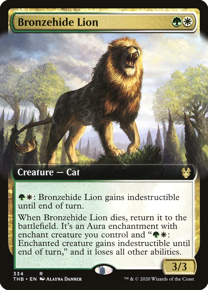 Bronzehide Lion (Extended) [Theros Beyond Death] | Devastation Store