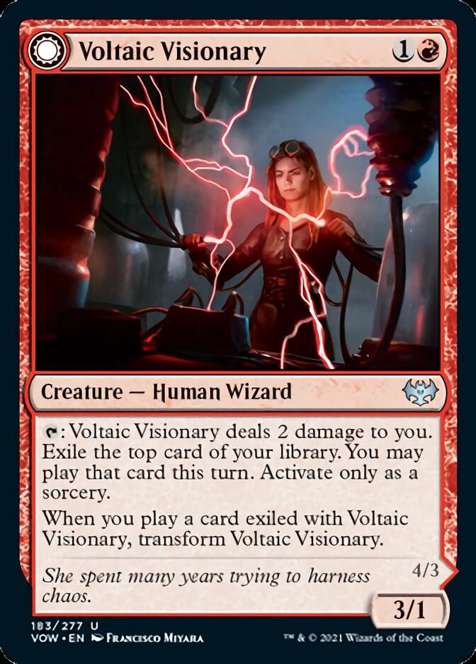 Voltaic Visionary // Volt-Charged Berserker [Innistrad: Crimson Vow] | Devastation Store