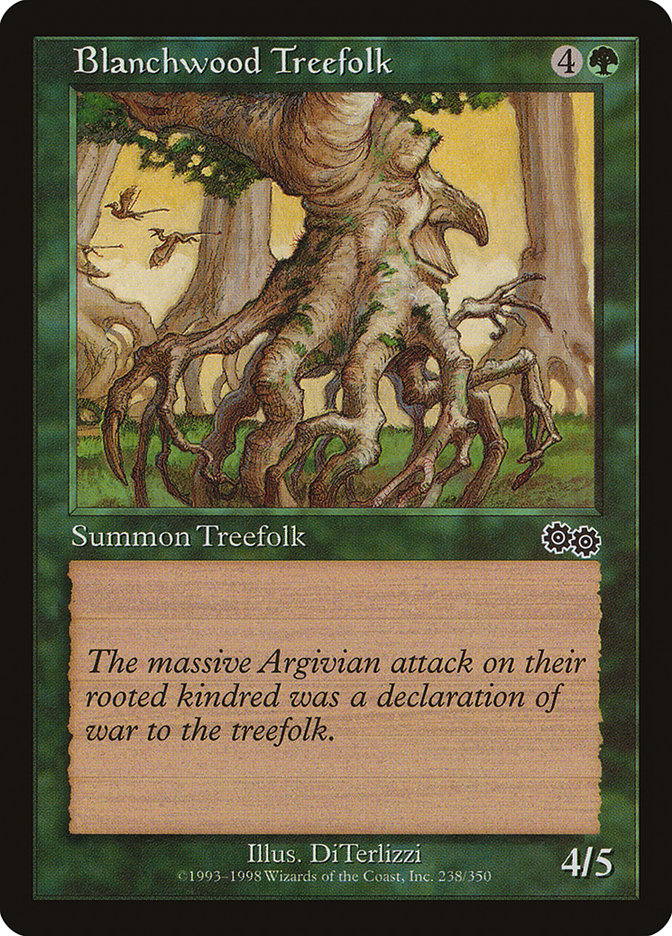 Blanchwood Treefolk [Urza's Saga] | Devastation Store