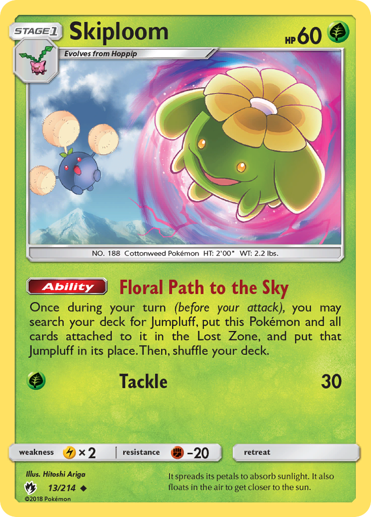 Skiploom (13/214) [Sun & Moon: Lost Thunder] | Devastation Store