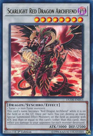 Scarlight Red Dragon Archfiend [DUDE-EN013] Ultra Rare | Devastation Store