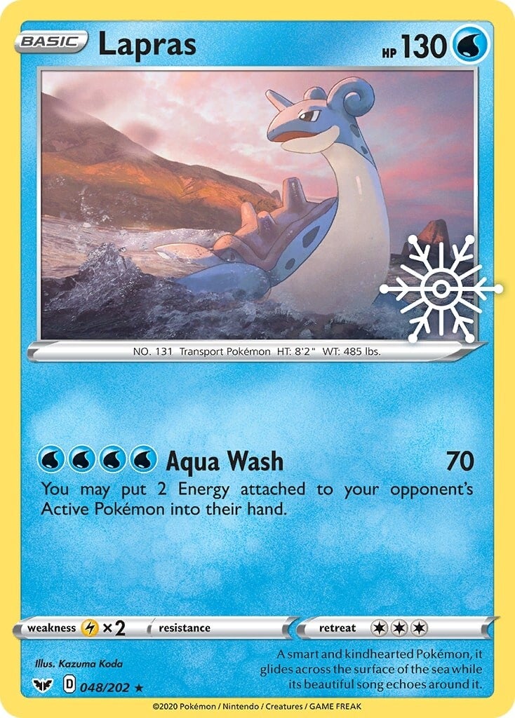 Lapras (048/202) (Holiday Calendar) [Sword & Shield: Base Set] | Devastation Store