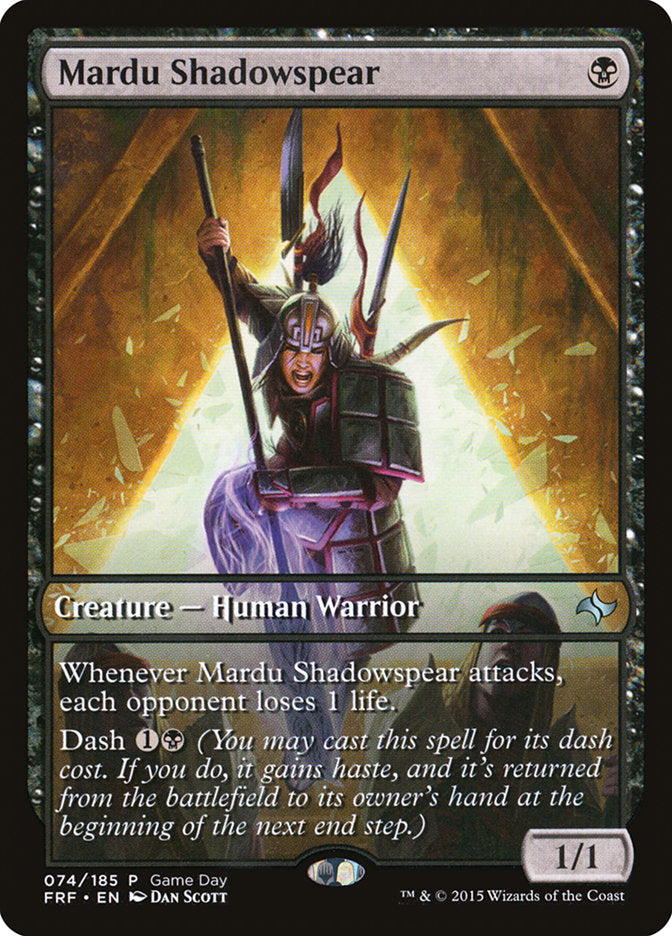 Mardu Shadowspear (Game Day) [Fate Reforged Promos] - Devastation Store | Devastation Store