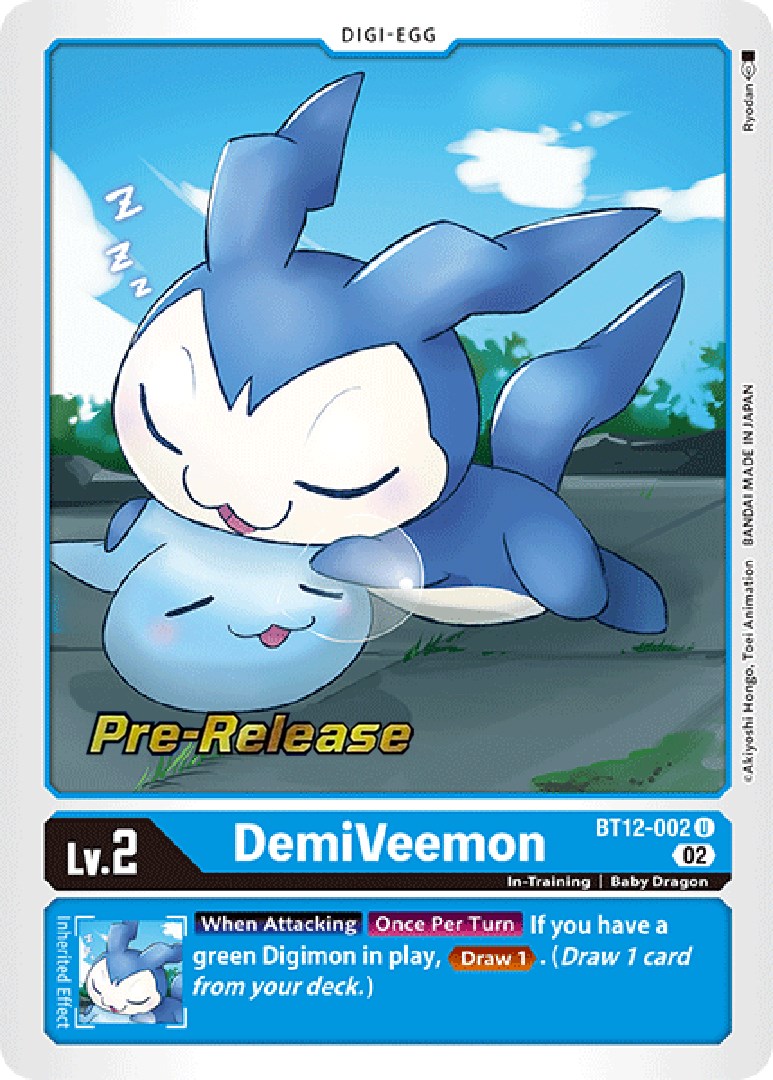 DemiVeemon [BT12-002] [Across Time Pre-Release Cards] | Devastation Store