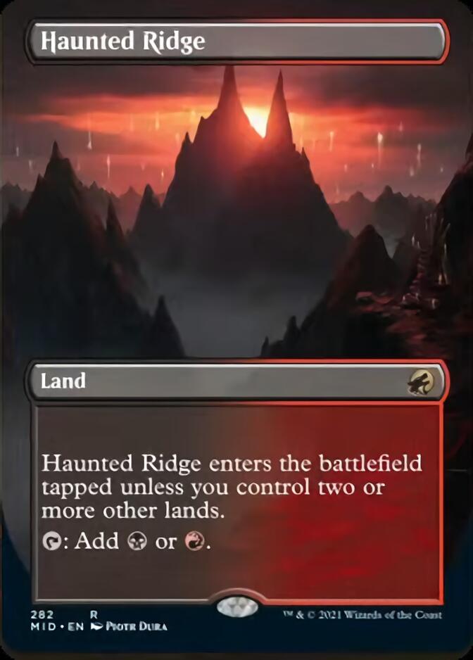 Haunted Ridge (Borderless) [Innistrad: Midnight Hunt] | Devastation Store