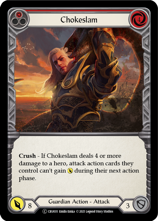 Chokeslam (Red) [CRU035] Unlimited Normal | Devastation Store