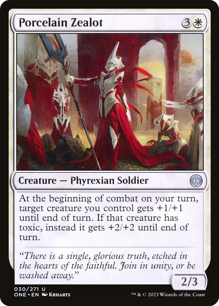 Porcelain Zealot [Phyrexia: All Will Be One] | Devastation Store