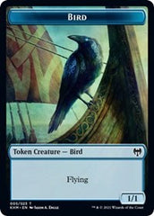 Bird (005) // Soldier Double-sided Token [Kaldheim Commander Tokens] | Devastation Store