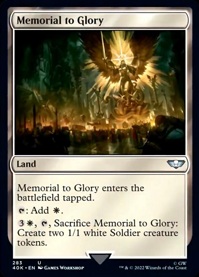 Memorial to Glory (Surge Foil) [Universes Beyond: Warhammer 40,000] | Devastation Store