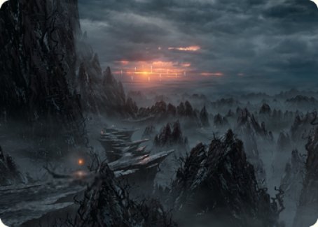 Sundown Pass Art Card [Innistrad: Crimson Vow Art Series] | Devastation Store