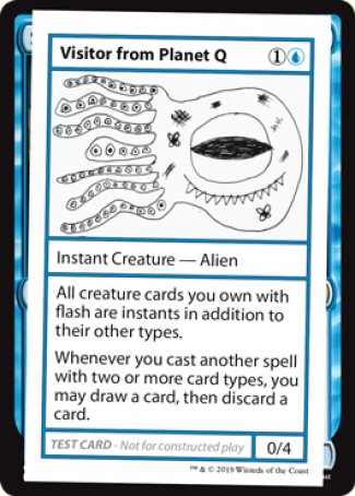 Visitor from Planet Q (2021 Edition) [Mystery Booster Playtest Cards] | Devastation Store