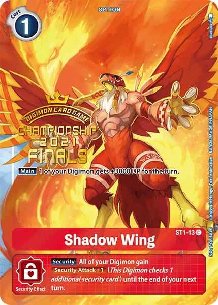 Shadow Wing [ST1-13] (2021 Championship Finals Tamer's Evolution Pack) [Starter Deck: Gaia Red Promos] | Devastation Store