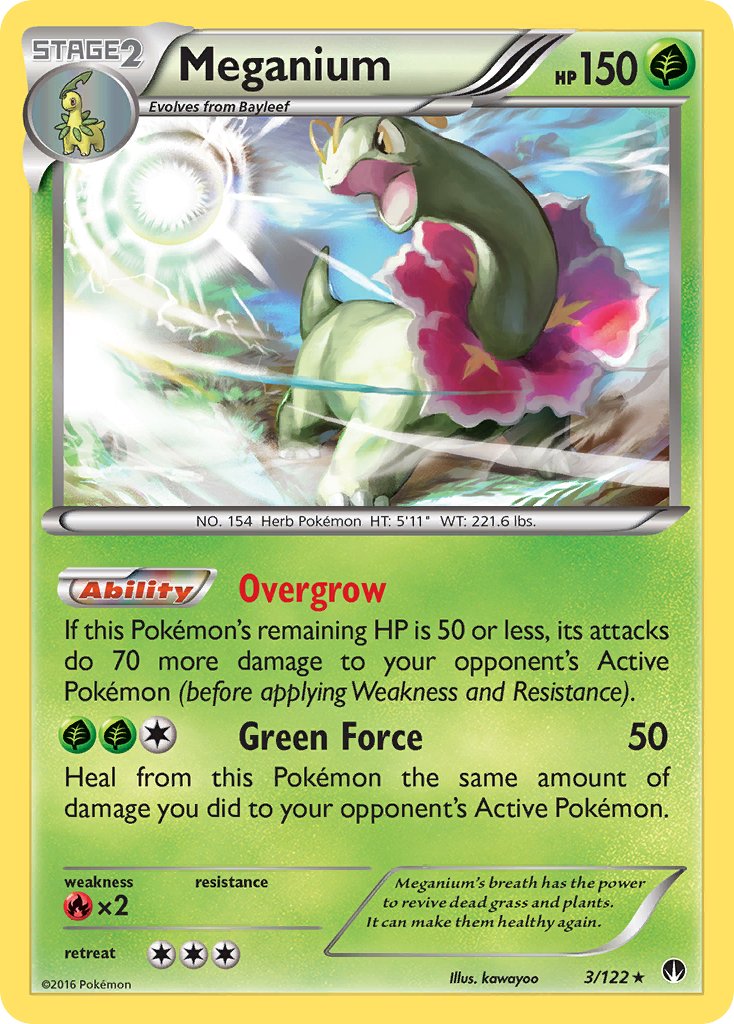 Meganium (3/122) (Cosmos Holo) (Blister Exclusive) [XY: BREAKpoint] | Devastation Store