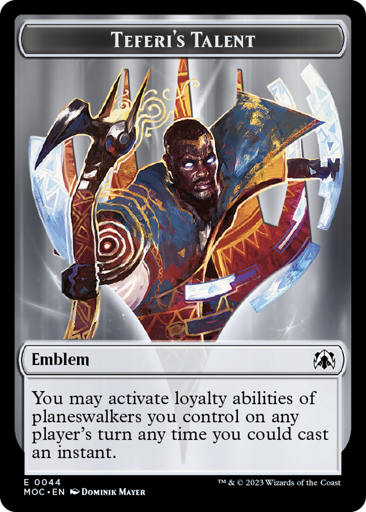 Elemental (9) // Teferi's Talent Emblem Double-Sided Token [March of the Machine Tokens] | Devastation Store