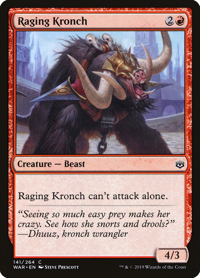 Raging Kronch [War of the Spark] | Devastation Store