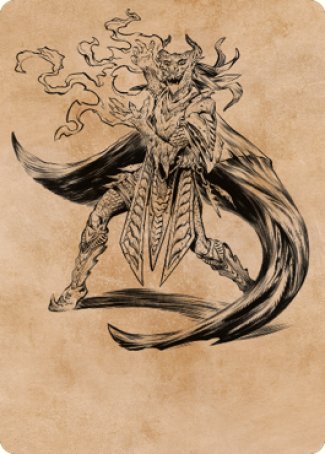 Livaan, Cultist of Tiamat Art Card [Commander Legends: Battle for Baldur's Gate Art Series] | Devastation Store