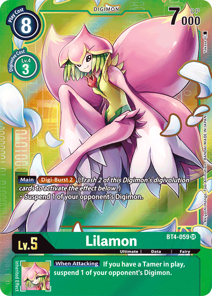 Lilamon [BT4-059] (Alternate Art) [Great Legend] | Devastation Store