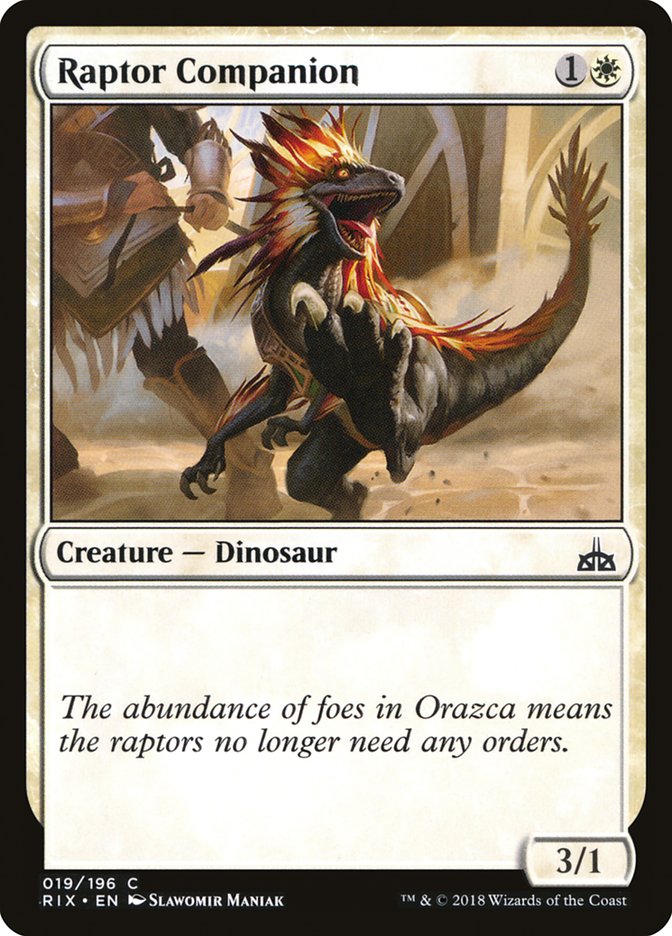 Raptor Companion [Rivals of Ixalan] | Devastation Store