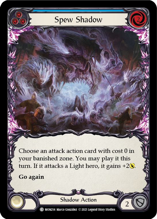 Spew Shadow (Blue) [MON214] 1st Edition Normal - Devastation Store | Devastation Store