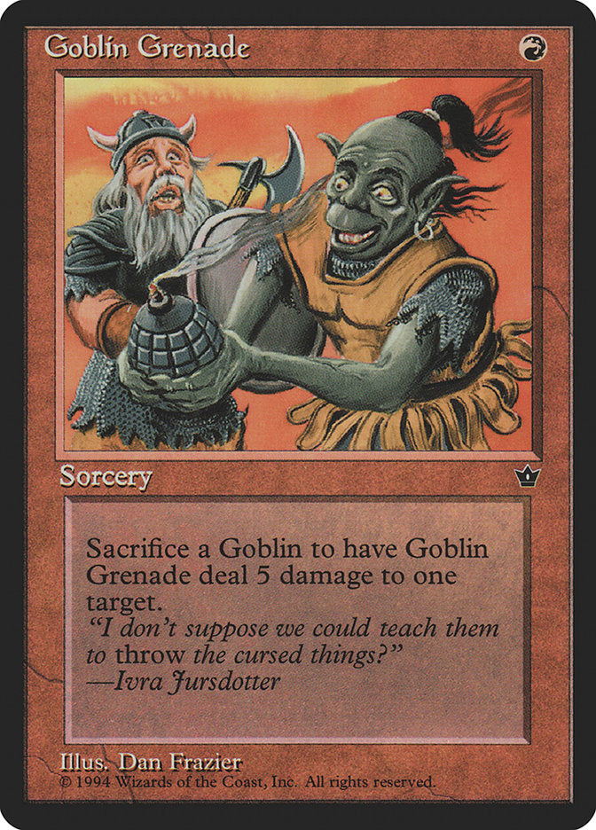 Goblin Grenade (Dan Frazier) [Fallen Empires] | Devastation Store