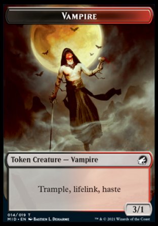 Vampire Token [Innistrad: Midnight Hunt Tokens] | Devastation Store