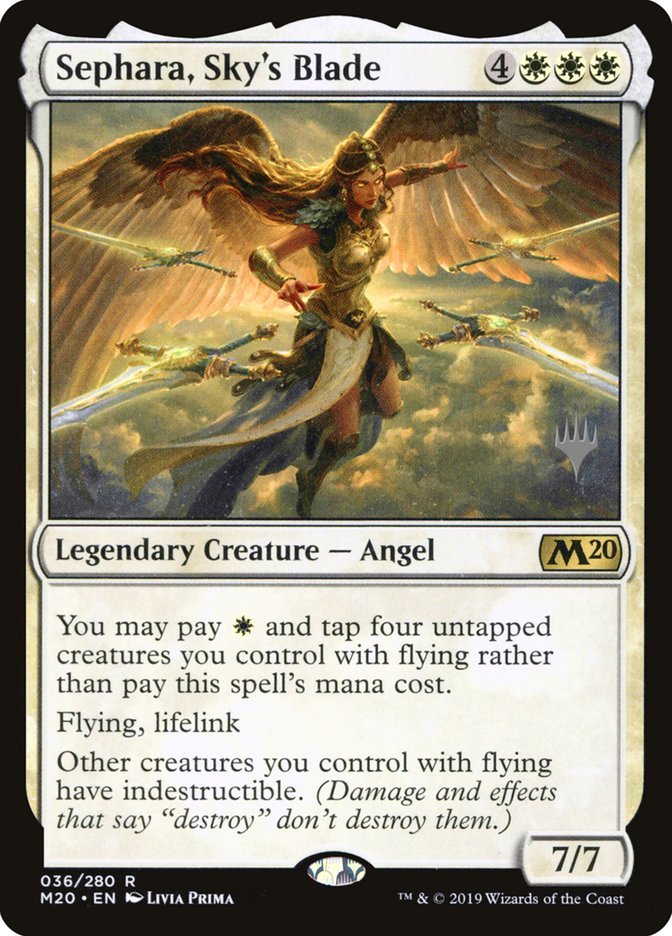 Sephara, Sky's Blade (Promo Pack) [Core Set 2020 Promos] | Devastation Store