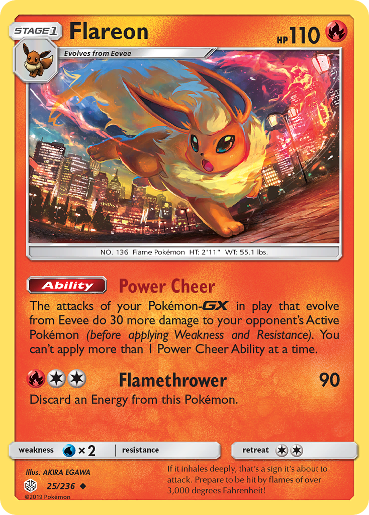 Flareon (25/236) [Sun & Moon: Cosmic Eclipse] | Devastation Store