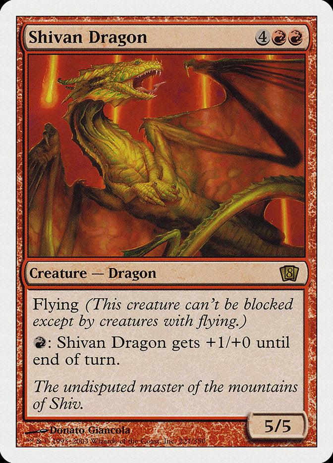 Shivan Dragon [Eighth Edition] | Devastation Store