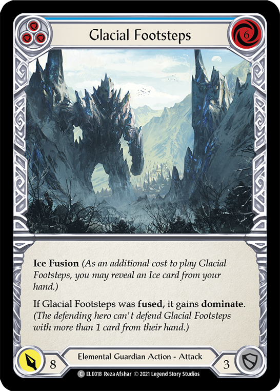 Glacial Footsteps (Blue) [ELE018] (Tales of Aria)  1st Edition Normal | Devastation Store