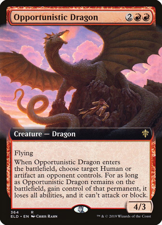Opportunistic Dragon (Extended) [Throne of Eldraine] | Devastation Store