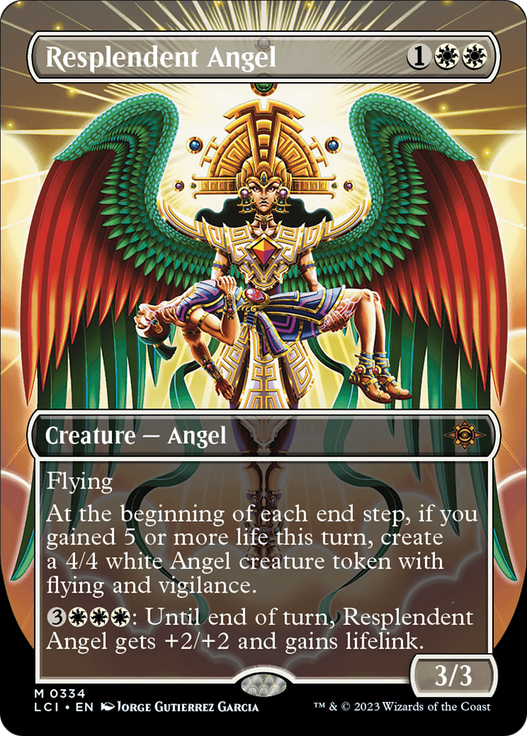 Resplendent Angel (Borderless) [The Lost Caverns of Ixalan] | Devastation Store