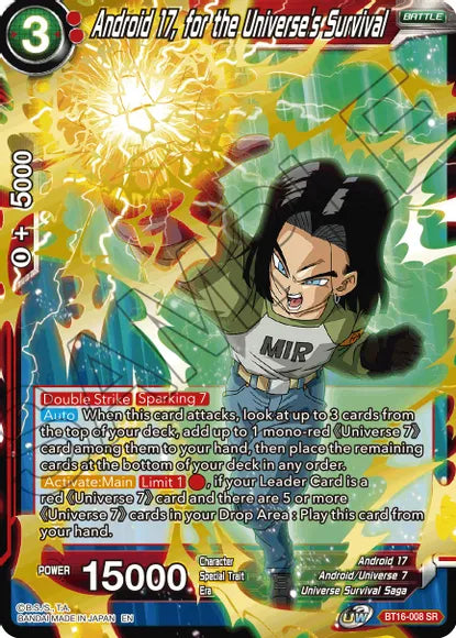 Android 17, for the Universe's Survival [BT16-008] | Devastation Store