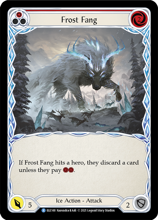 Frost Fang (Red) [ELE148] (Tales of Aria)  1st Edition Rainbow Foil | Devastation Store