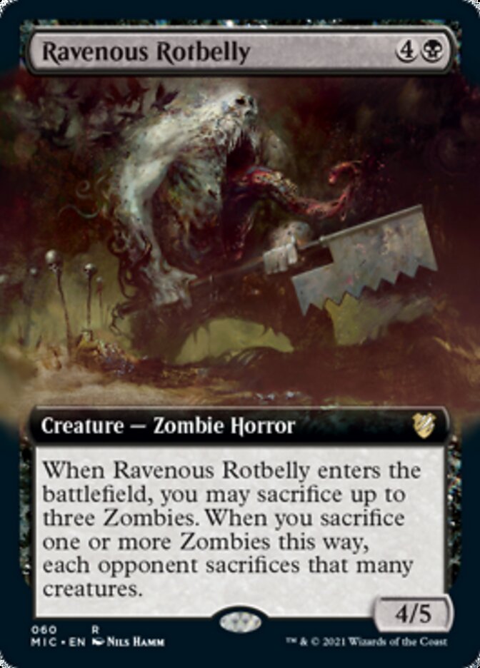 Ravenous Rotbelly (Extended) [Innistrad: Midnight Hunt Commander] | Devastation Store