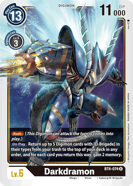 Darkdramon [BT4-074] [Great Legend] | Devastation Store