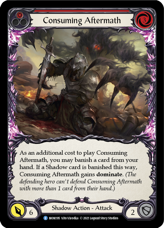 Consuming Aftermath (Red) [MON195] 1st Edition Normal - Devastation Store | Devastation Store
