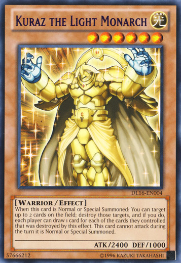 Kuraz the Light Monarch (Purple) [DL16-EN004] Rare | Devastation Store