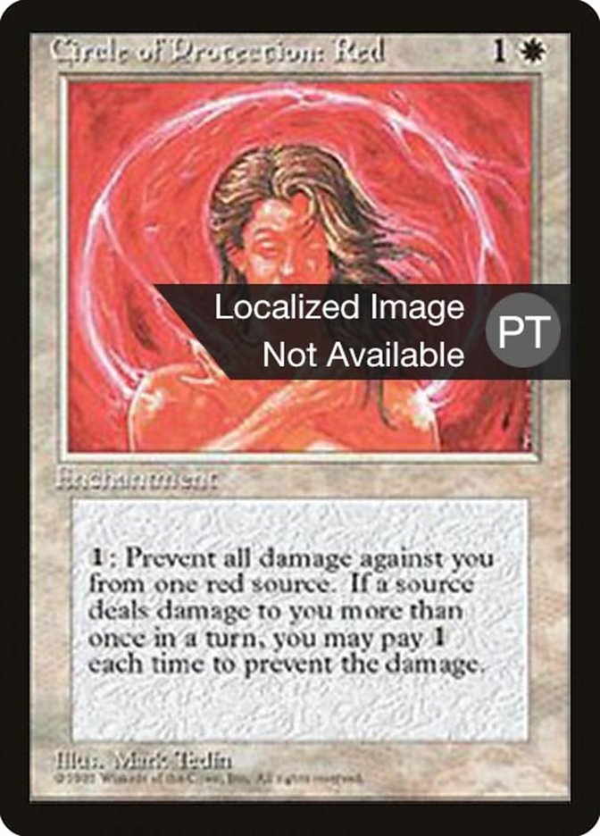Circle of Protection: Red [Fourth Edition (Foreign Black Border)] | Devastation Store