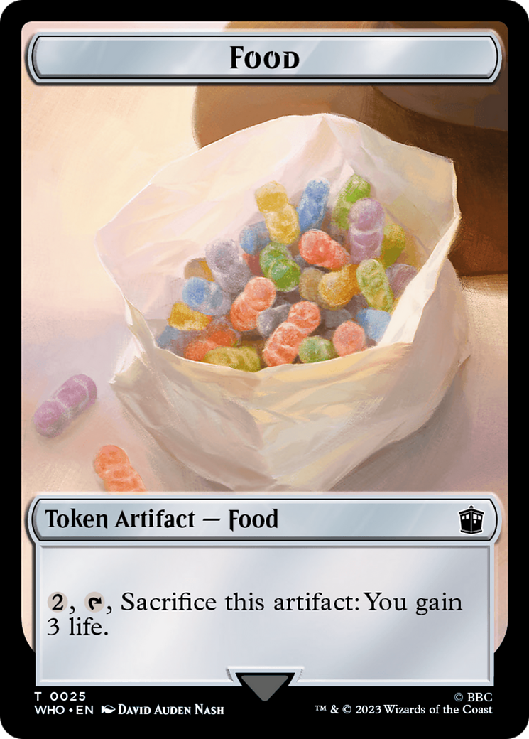 Alien Angel // Food (0025) Double-Sided Token [Doctor Who Tokens] | Devastation Store