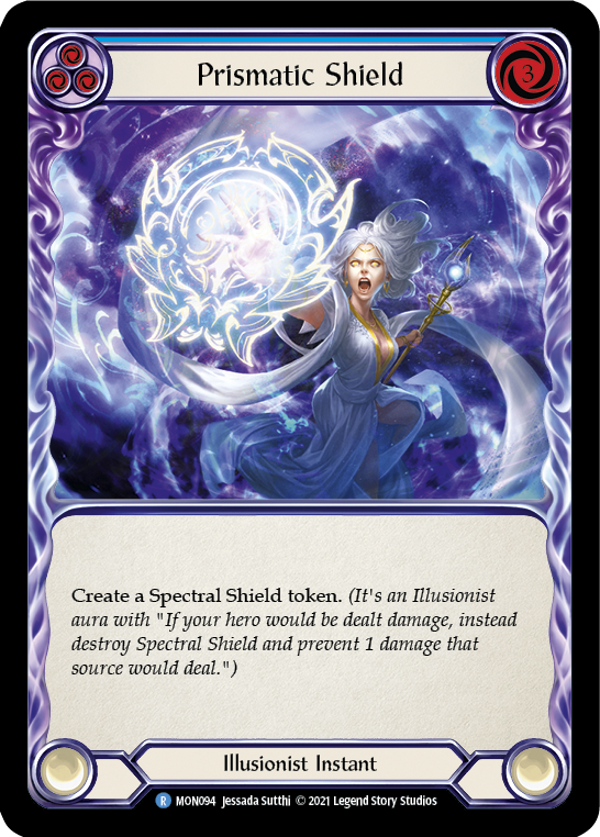 Prismatic Shield (Blue) [MON094] 1st Edition Normal - Devastation Store | Devastation Store