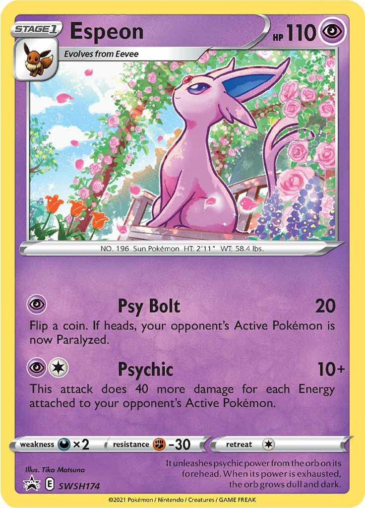 Espeon (SWSH174) [Sword & Shield: Black Star Promos] | Devastation Store