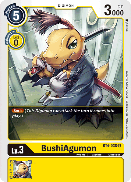 BushiAgumon [BT4-038] [Great Legend] | Devastation Store