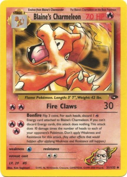 Blaine's Charmeleon (31/132) [Gym Challenge Unlimited] | Devastation Store