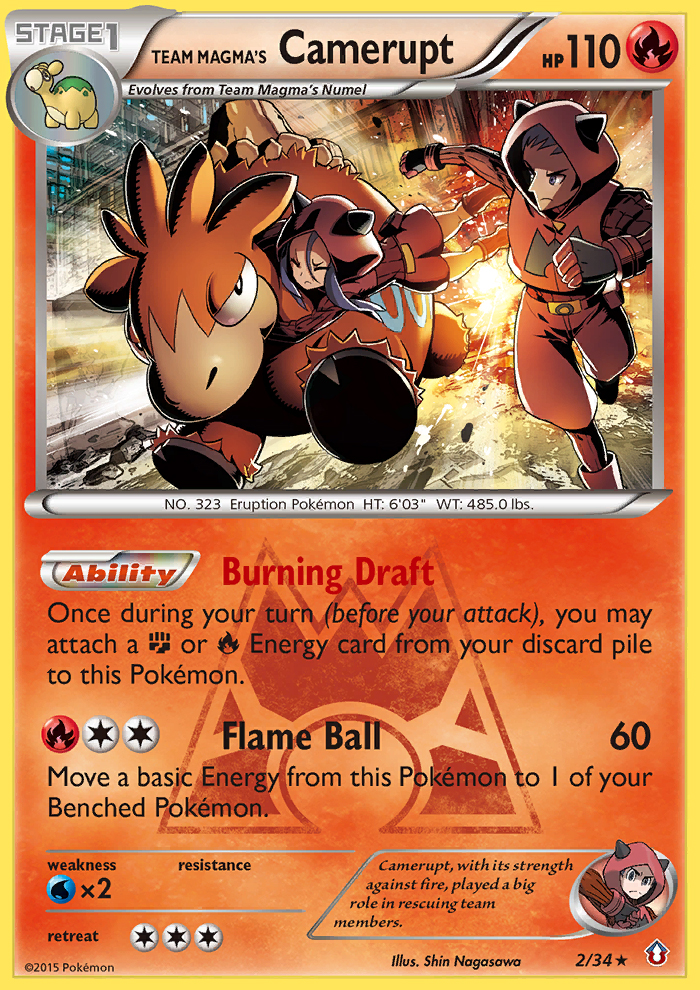 Team Magma's Camerupt (2/34) [XY: Double Crisis] | Devastation Store