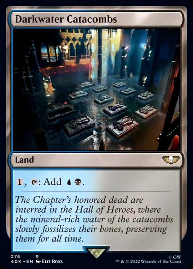 Darkwater Catacombs (Surge Foil) [Universes Beyond: Warhammer 40,000] | Devastation Store