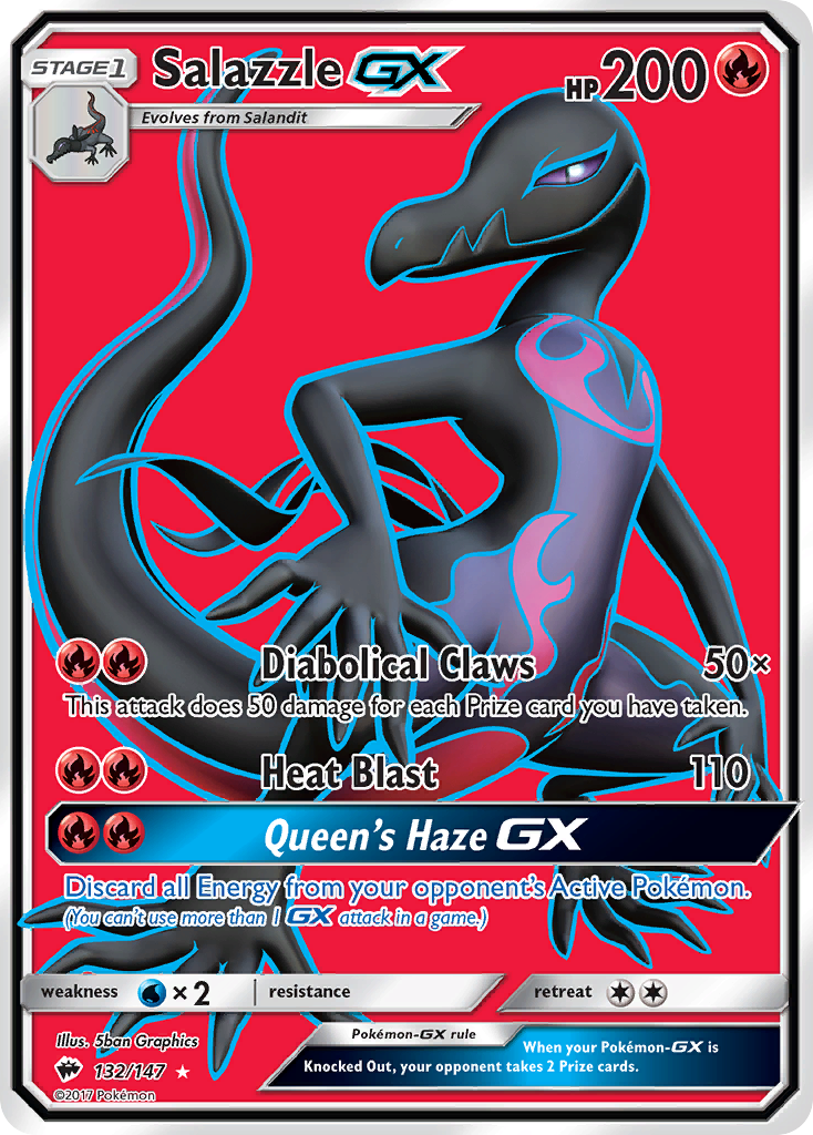 Salazzle GX (132/147) [Sun & Moon: Burning Shadows] | Devastation Store